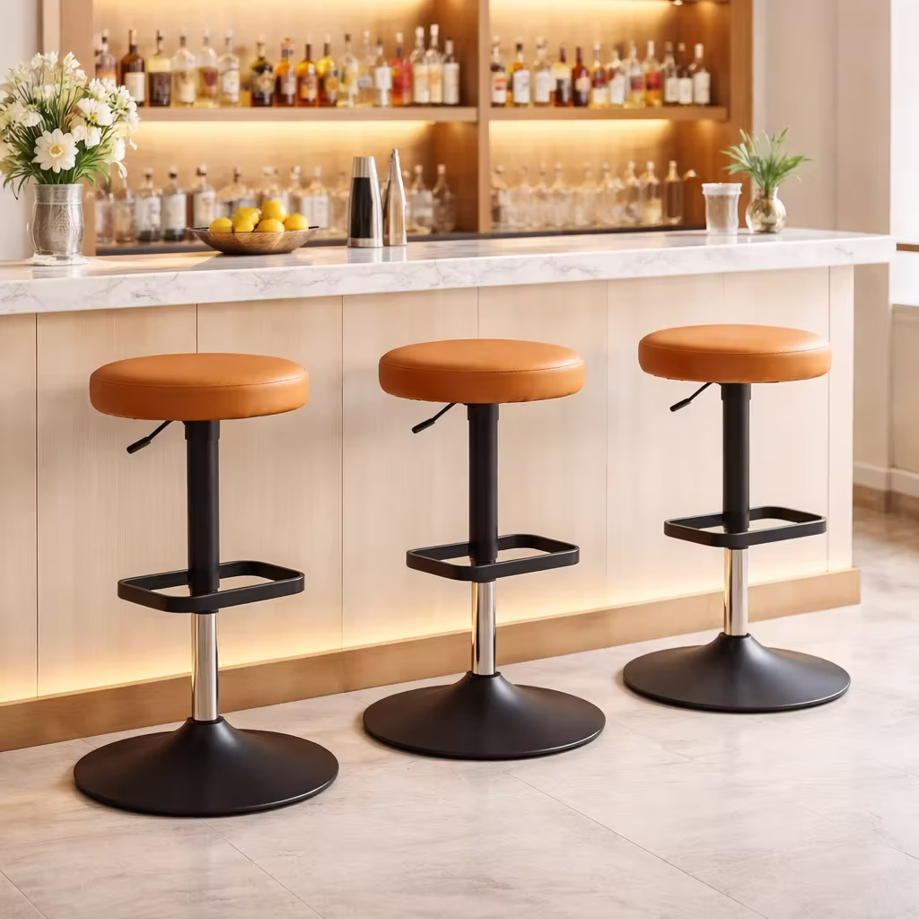 Bar- und Tresenhocker mit rundem Sitz – Bild 4