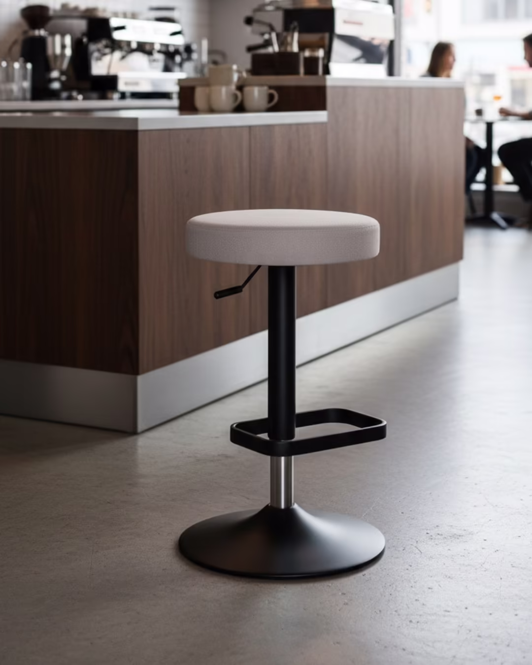 Bar- und Tresenhocker mit rundem Sitz – Bild 3