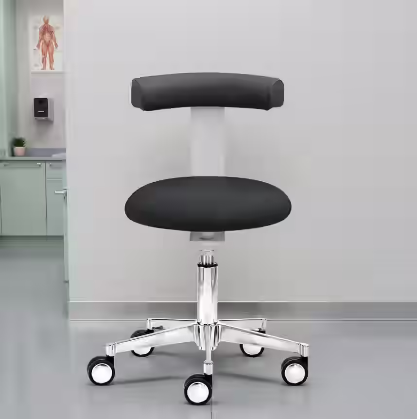 Funktionsdrehhocker mit drehbarer Rückenstütze – Bild 4