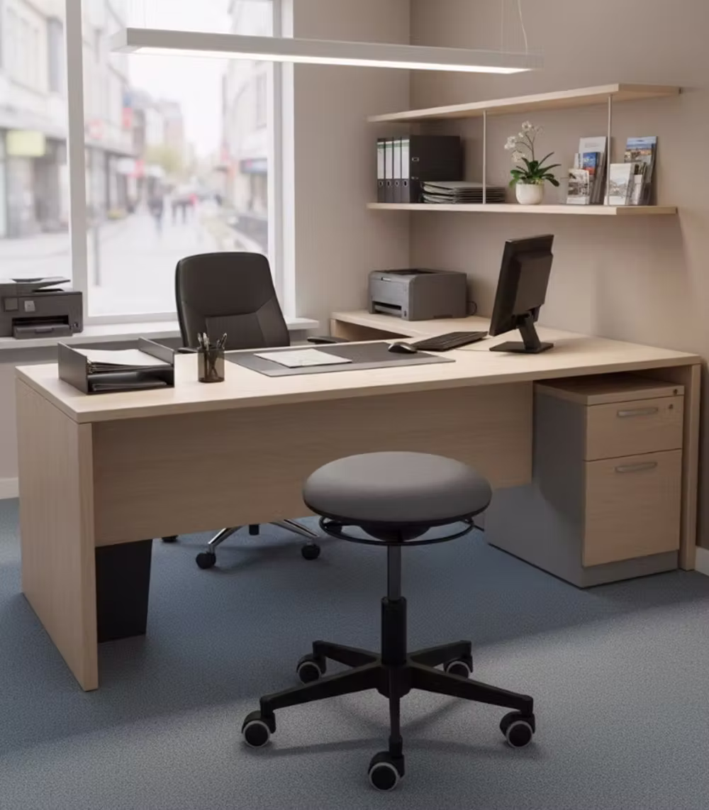 Funktionsdrehhocker mit 3D-Sitz – Bild 3