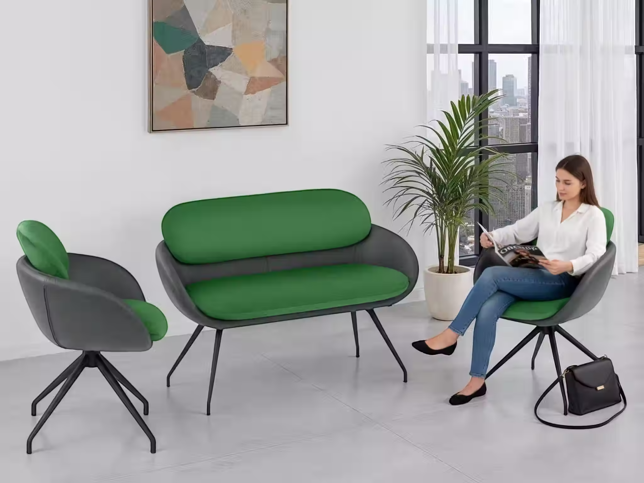 Design-Bank mit weichen, organischen Rundungen – Bild 5